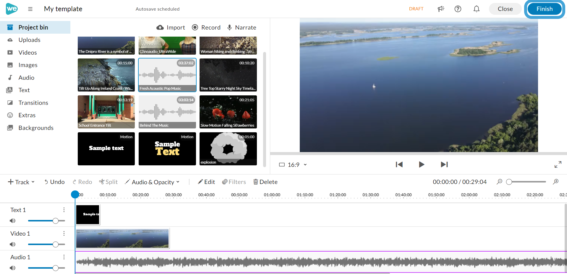 How Do I Use Templates to Create New Projects? WeVideo