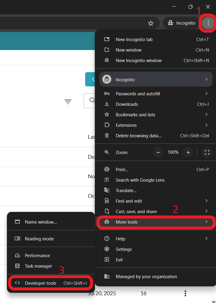 Inspect the network and console – WeVideo