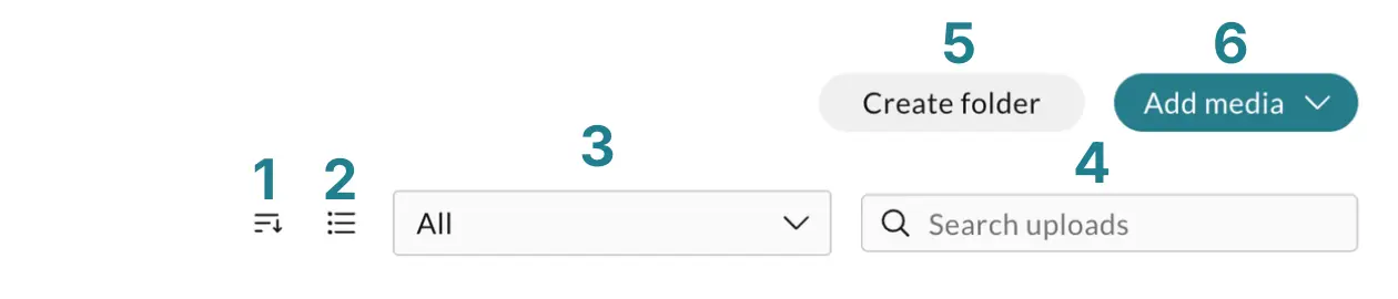 Manage media options in WeVideo. 