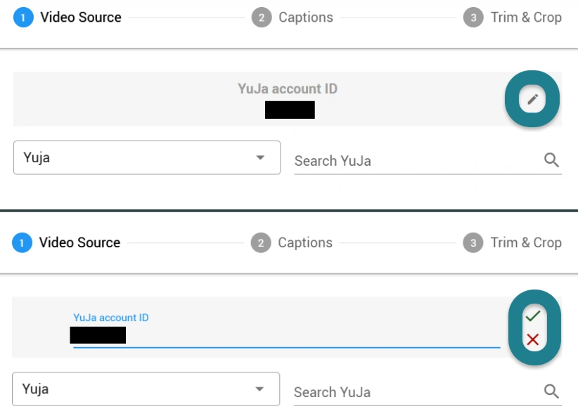 Accessing YuJa directly from WeVideo's interactive video editor. 