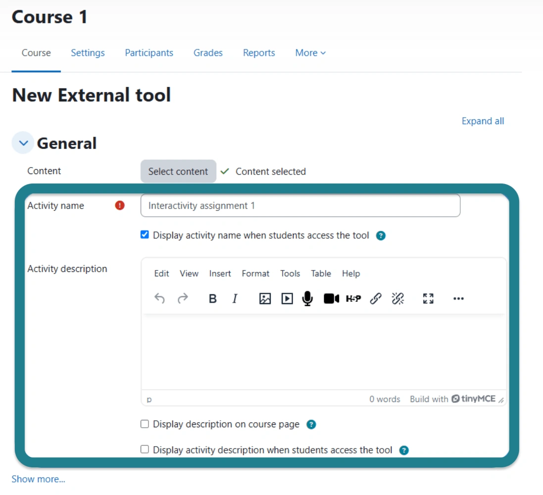 Activity name and description Moodle.webp