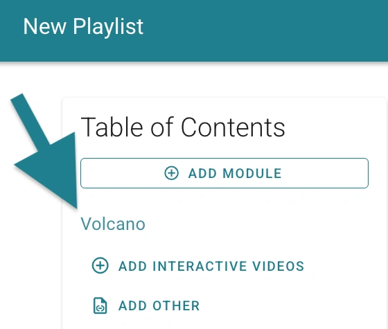 Click the module title to rename it.