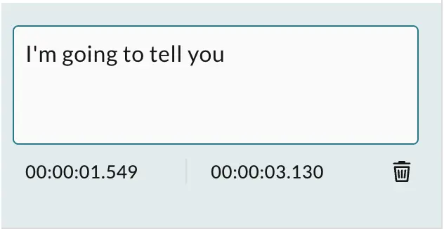 The subtitles editor.