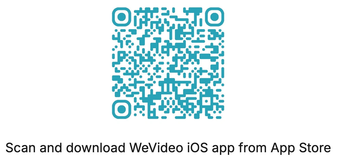 QR code for WeVideo iOS app
