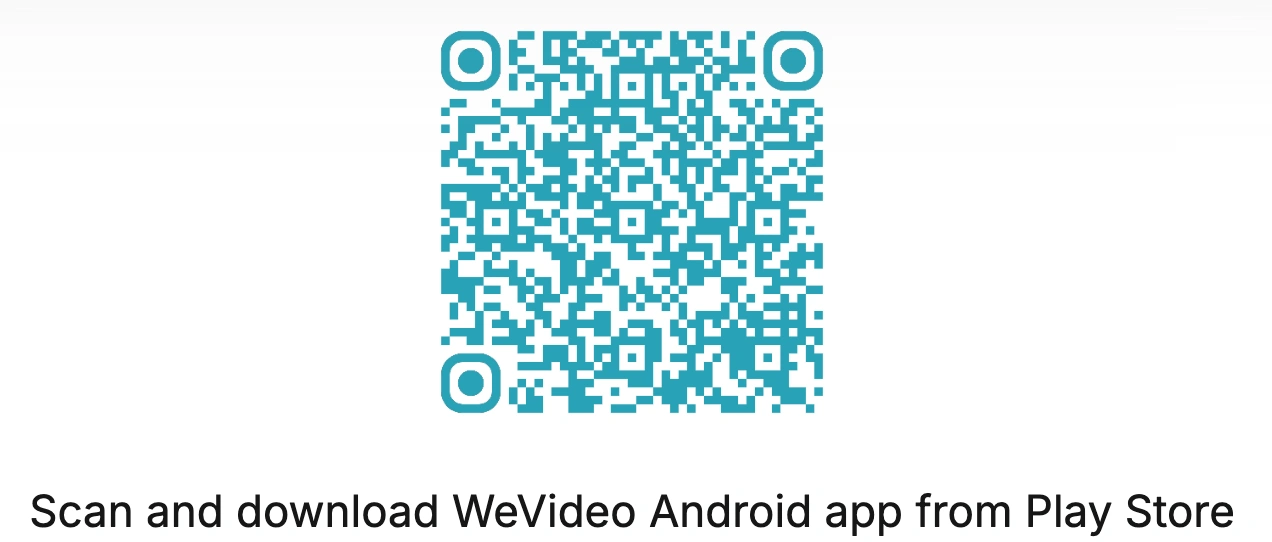 QR code for WeVideo Android app