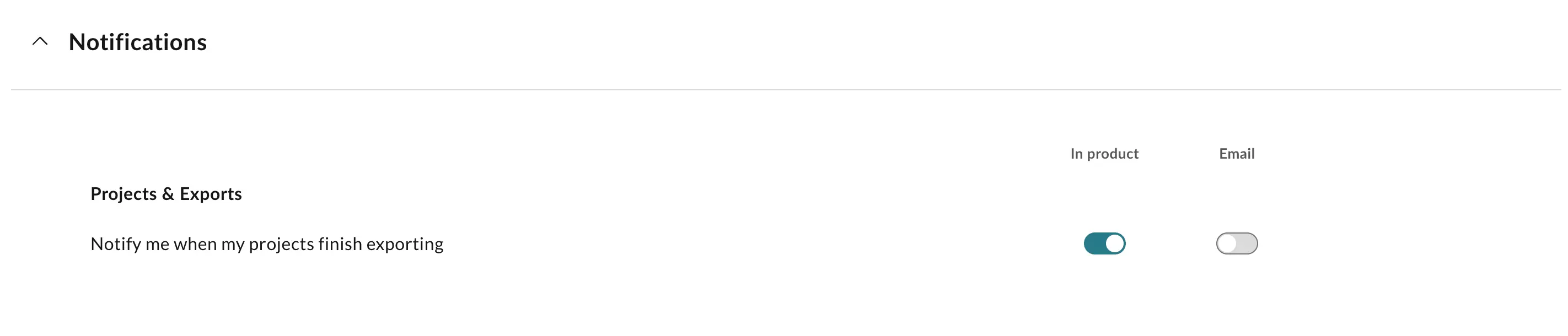 Notification categories for Individuals and Small Businesses users