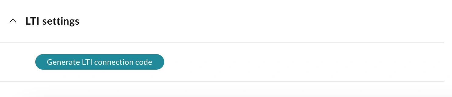 The LTI settings section in WeVideo Account Settings