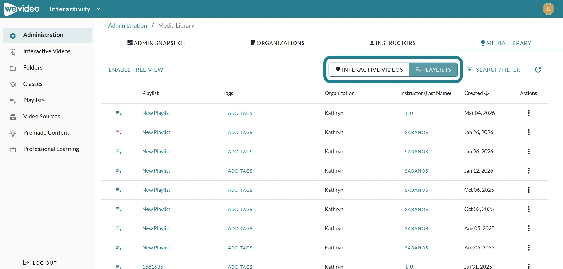 The switcher for Interactive videos and playlists