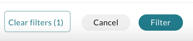 The clear filters button on the classes page