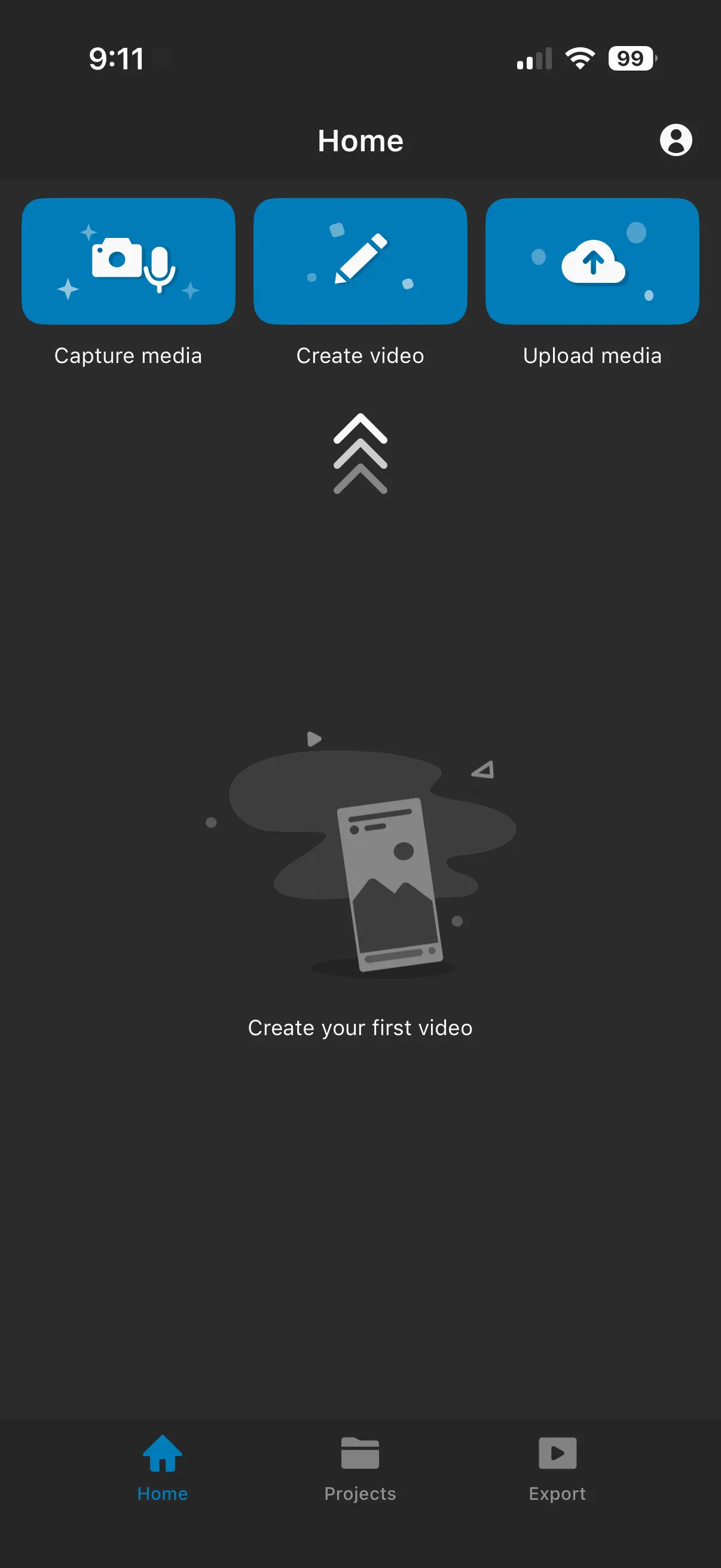 The WeVideo mobile app