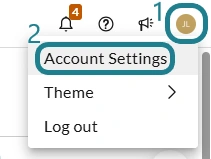 Account settings in the WeVideo Multimedia Creation space