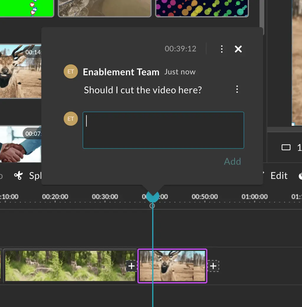 Marker in WeVideo editor
