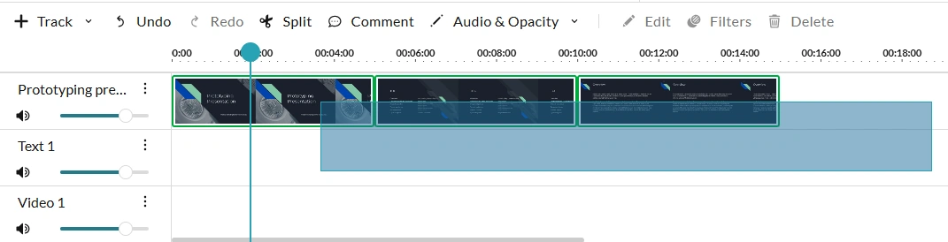 Select multiple clips from the timeline