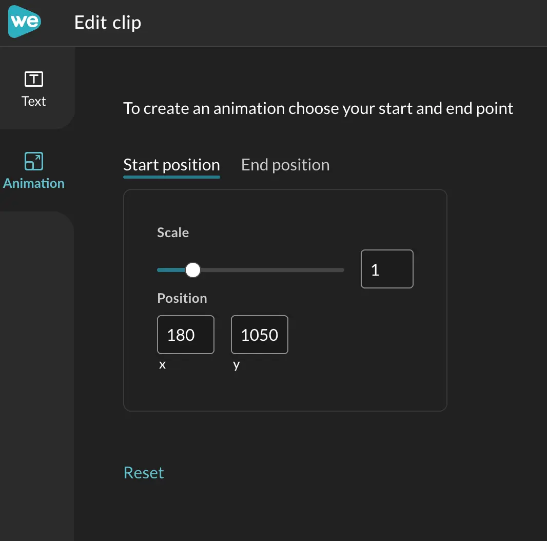Adjust the Y value for the clip