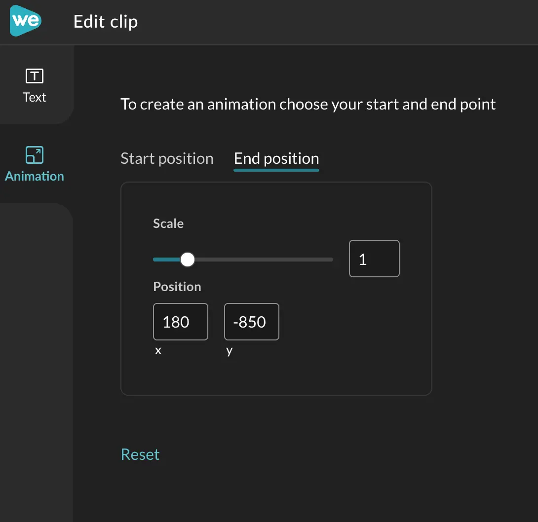 Adjust the y position for the end time