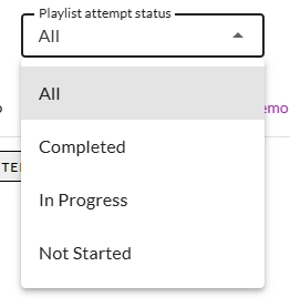 The status filter on the monitor page.