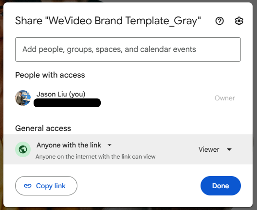 When embedding Google Slides or Forms, please ensure you adjust the privacy settings to Anyone with the link.