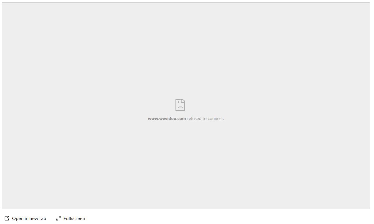 The error message will appear when the website cannot be embedded.