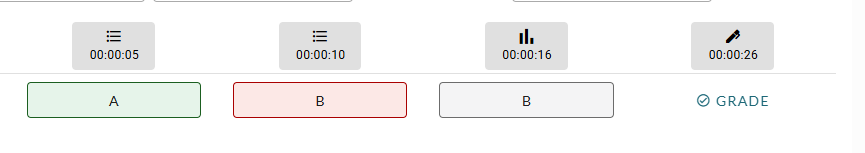 Answers for interactions in the interactive video show on the monitor page.