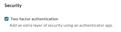 The security settings under the privacy settings.