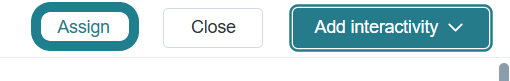 Click the Assign button to assign this Boclips video to learners without adding interactions to it.