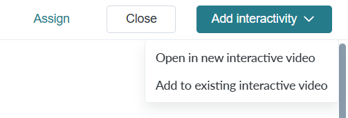 Click the Add Interactivity button to start create an interactive video with this Boclips video