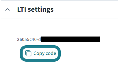 Copy the generated code.