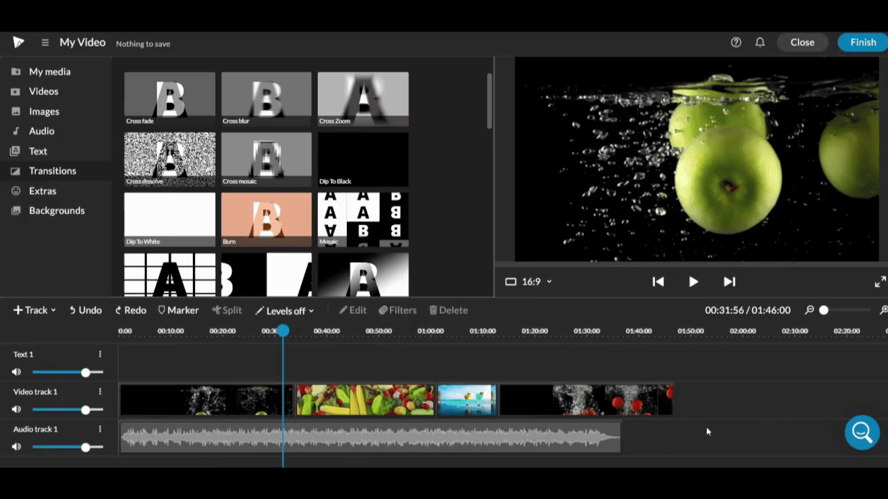 How can I edit clips in the full-featured editor? – WeVideo