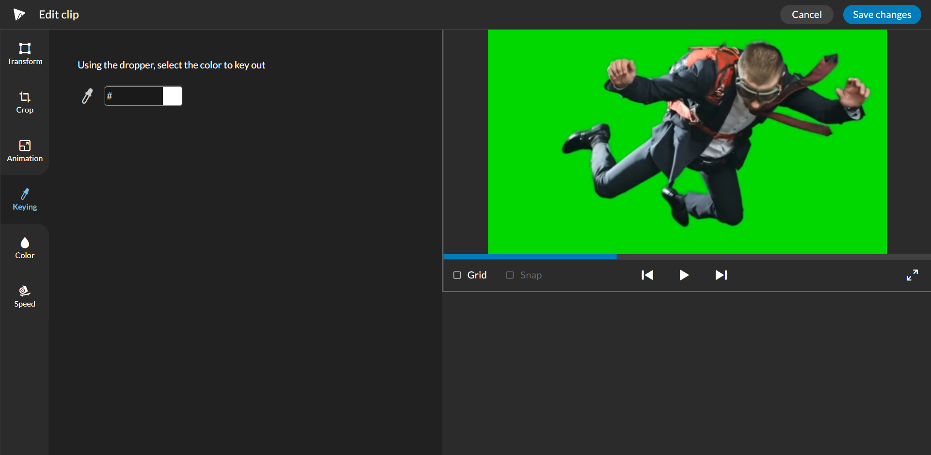How do I create the Green Screen effect? WeVideo